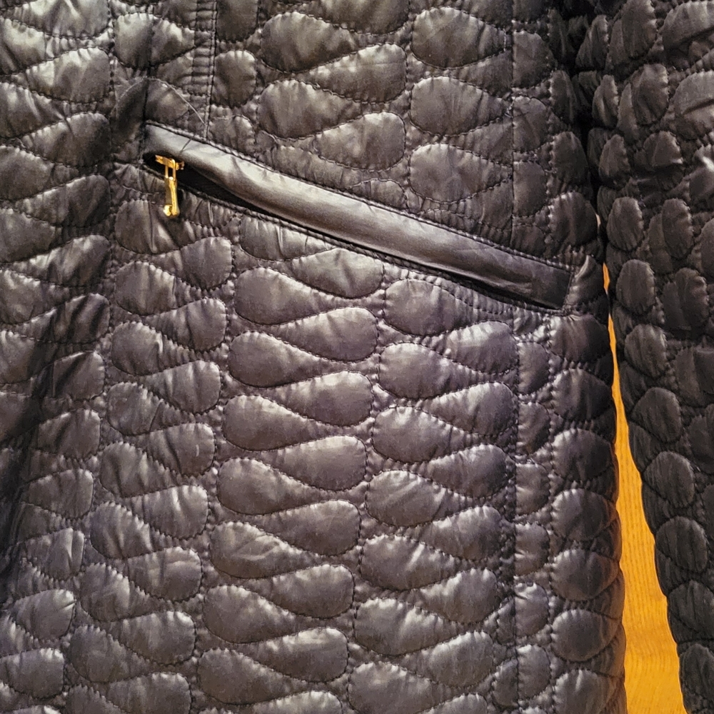 Chico's Black Quilted Jacket - Picture 6 of 16